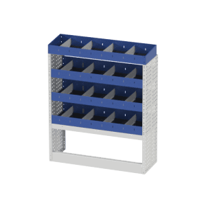 Fietsenrek voor bedrijfswagen, geschikt voor logistieke en technische toepassingen in bedrijfswagens.