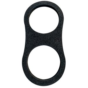 Fietsbelastingring zwart voor bedrijfsauto's, duurzame en stevige fietsendrageraccessoire.