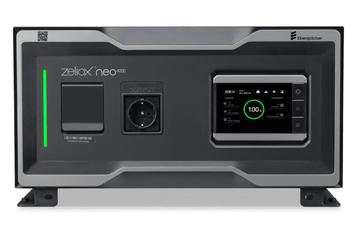 Zeliox Neo 4000 noodstroomvoorziening voor bedrijfsvoertuigen, geschikt voor professionele toepassingen en flexibel inzetbaar.